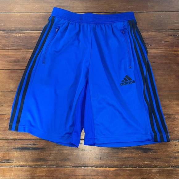Adidas Men's Blue Athletic Shorts - Picture 1 of 6